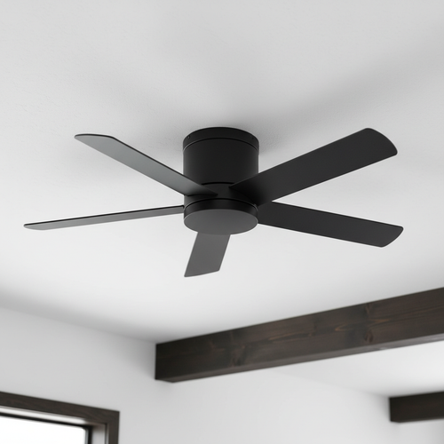 Low Profile Ceiling Fan - Black